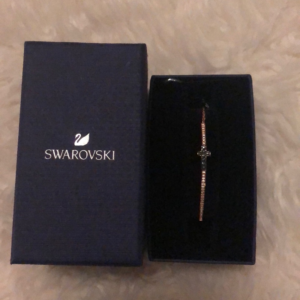Swarovski crystal cross bracelet. Never worn.